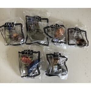 2008 Star Wars Clone Wars McDonald’s Happy Meal Sealed Toys Set Of 6
